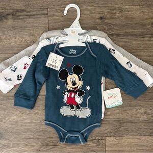Disney Baby Mickey Mouse 3 Pack Bodysuits Onesie